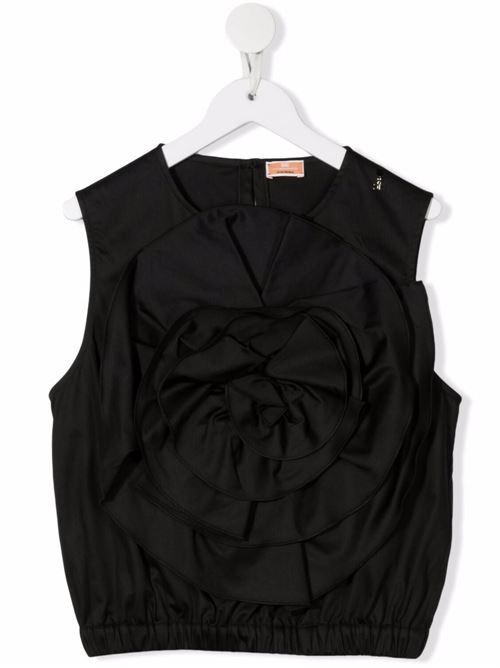 BLUSA POPELINE ELISABETTA FRANCHI La Mia Bambina | EFCA148 CA248 XE004/N003